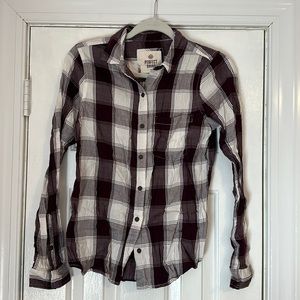 Purple plaid flannel